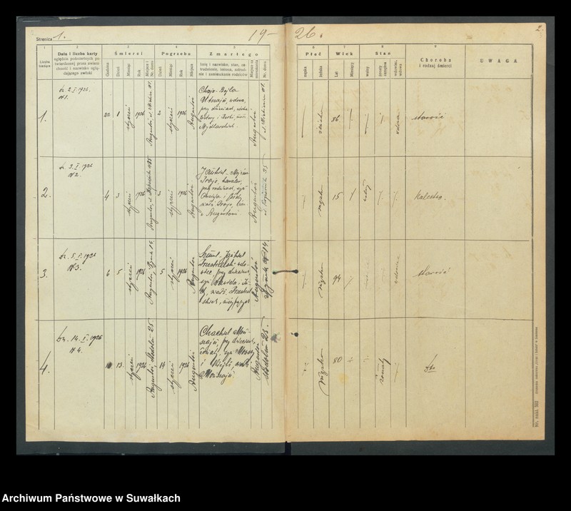image.from.unit "Księga do zapis. zmarłych wyzn. mojżeszowego w m. Augustowie za rok 1926, 1927, 1928, 1929, 1930, 1931, 1932, 1933, 1934, 1935"