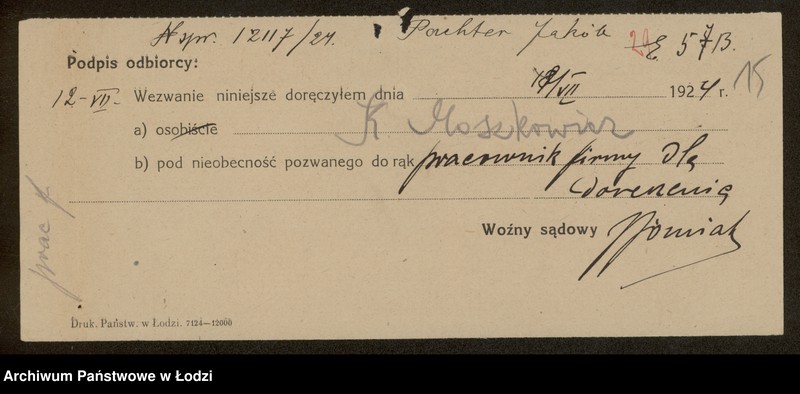 Obraz 17 z jednostki "jakób Pechter- sprzedaż manufaktury, galanterii, konfekcji i przędzy"