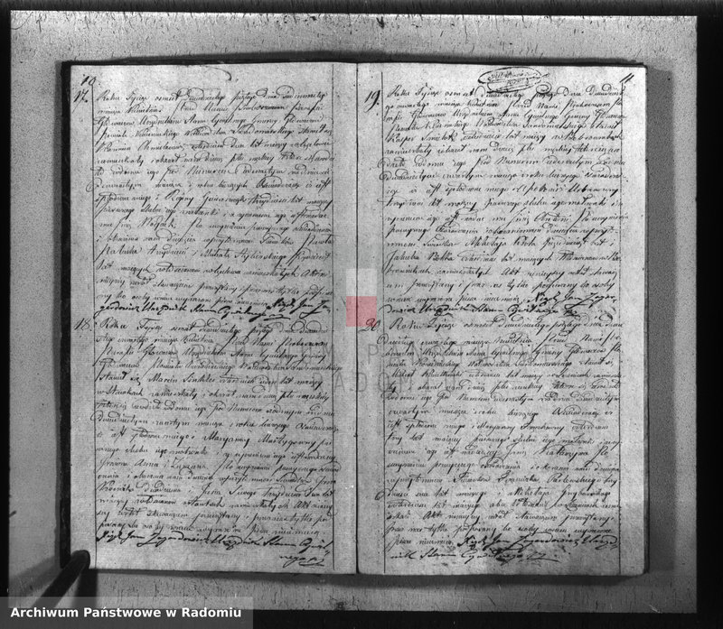 image.from.unit.number "[Duplikat akt urodzeń, małżeństw i zgonów parafii rk Głowaczów za 1825 r.]"