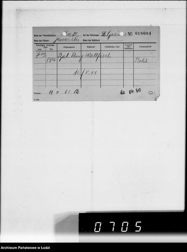 Obraz 18 z jednostki "G.Matz [rachunki za dostawy towarów dla Getta]"
