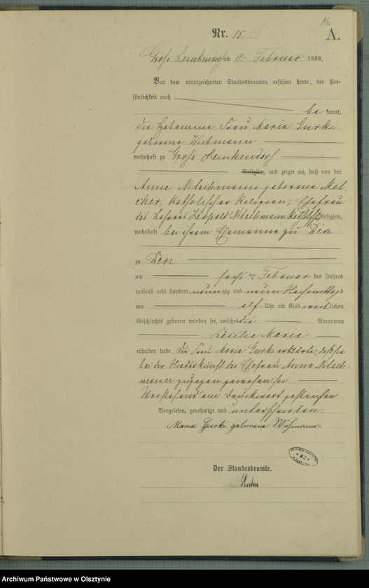 image.from.unit.number "Geburts-Haupt-Register Nr 1 - 98"