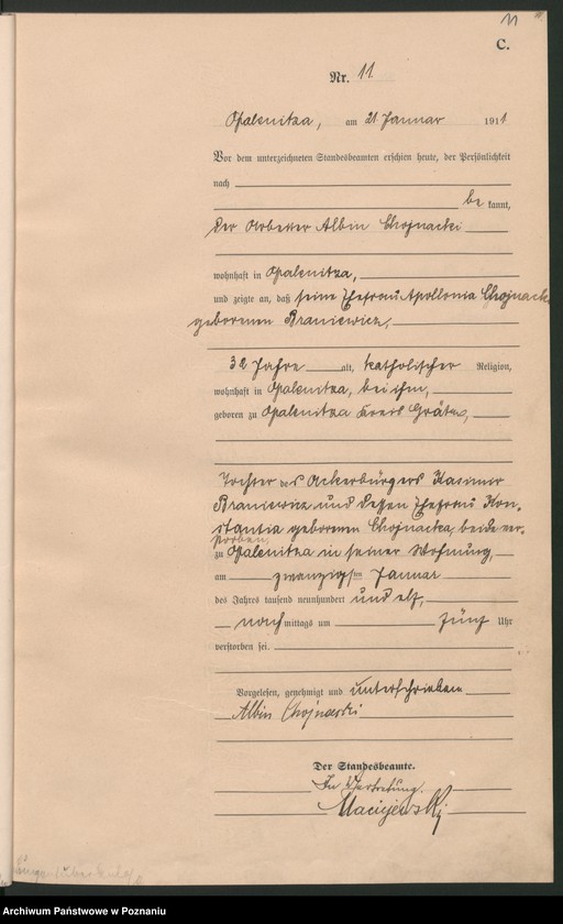 Obraz 14 z jednostki "Sterbe-Haupt-Register"