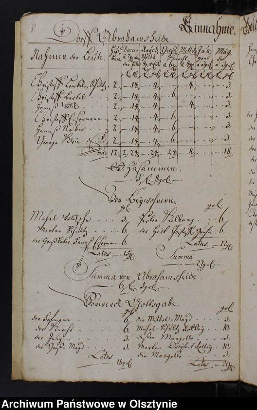 image.from.unit.number "Jahr Rechnung der Silberbachschen Kirchen"