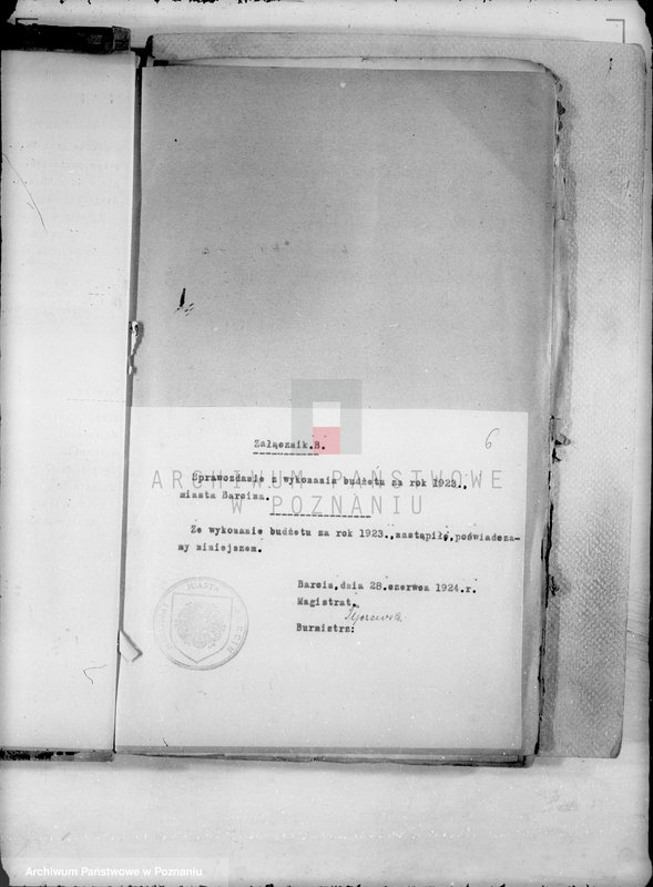 image.from.unit.number "Podatki Komunalne miasta Barcina /Ustawa z dnia 11.8.1923 D.U.R.P 94 poz.747"