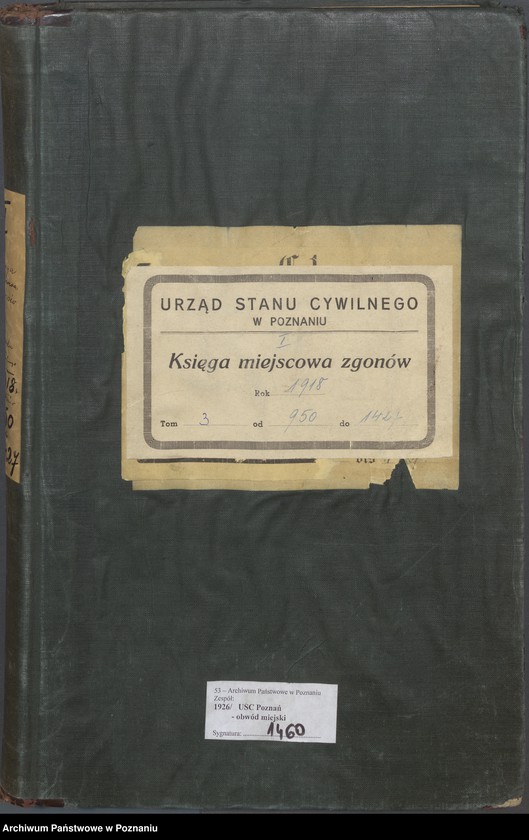 Obraz 2 z jednostki "Księga miejscowa zgonów tom III [Rejestr główny zgonów]"