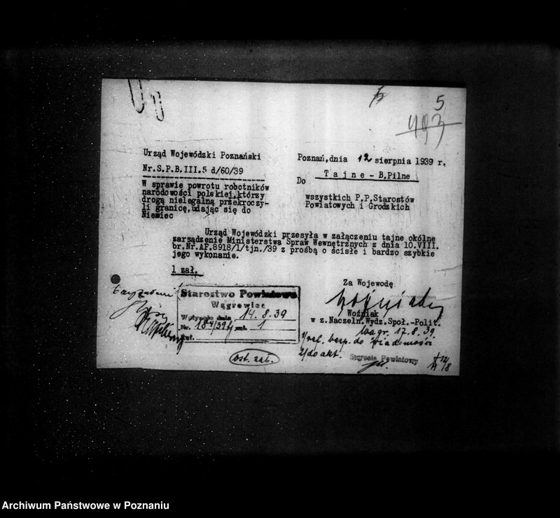 Obraz 9 z jednostki "/Nielegalne przekraczanie granicy polsko-niemieckiej- tajne/"