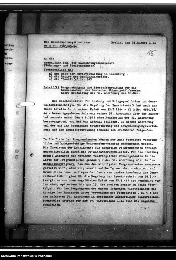 Obraz 19 z jednostki "Bauliche Massnahmen des Deutschen Wohnungshilfswerks ausschliesslich der Behelfsheime"