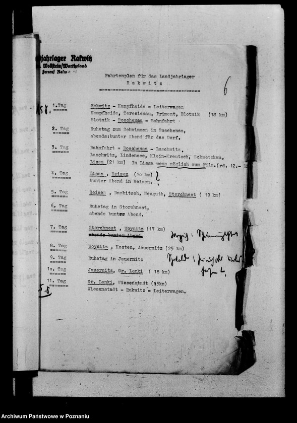 Obraz 10 z jednostki "Grossfahrt im Warthegau. Pläne und Berichte. Allgemeiner Schriftwechsel"