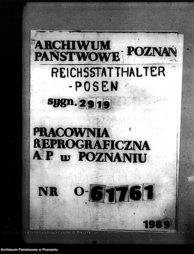 Obraz 1 z jednostki "Neubau. Polizeikaserne - Litzmannstadt"