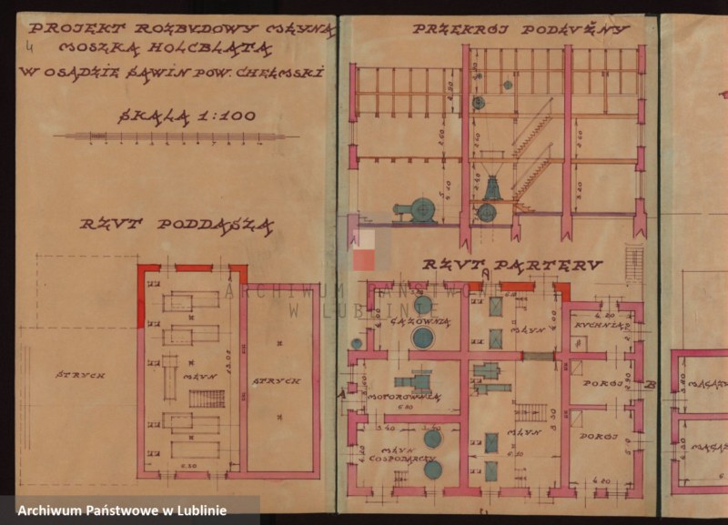 image.from.unit.number "[Projekt rozbudowy młyna M. Holcblata w Sawinie, pow. chełmski]"