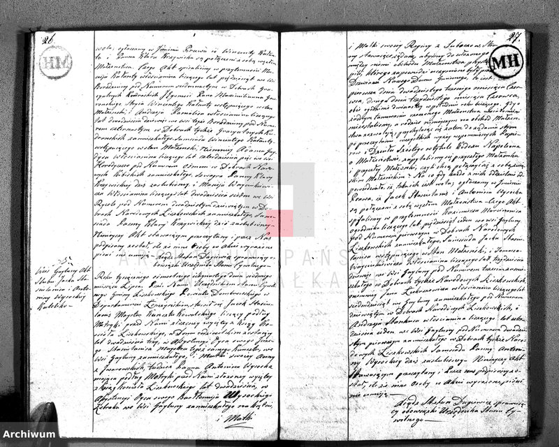 image.from.unit.number "Akta Cywilne Małżeństw w Gminie Liszkowskiey w Powiecie Dombrowskim w Departamencie Łomżyńskim Roku 1811/12 zawartych"