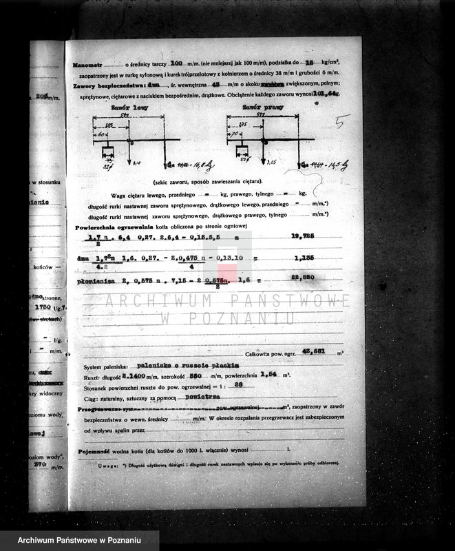 Obraz 9 z jednostki "Majętność Radlin pow. jarociński nr fabr kotła 33, nr woj. kotła 2336"