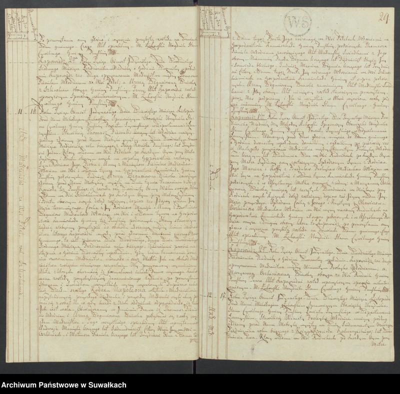 image.from.unit.number "Akta małżeństwa gminy puńskiey od 1-go maja 1811roku do dnia ostatniego grudnia."