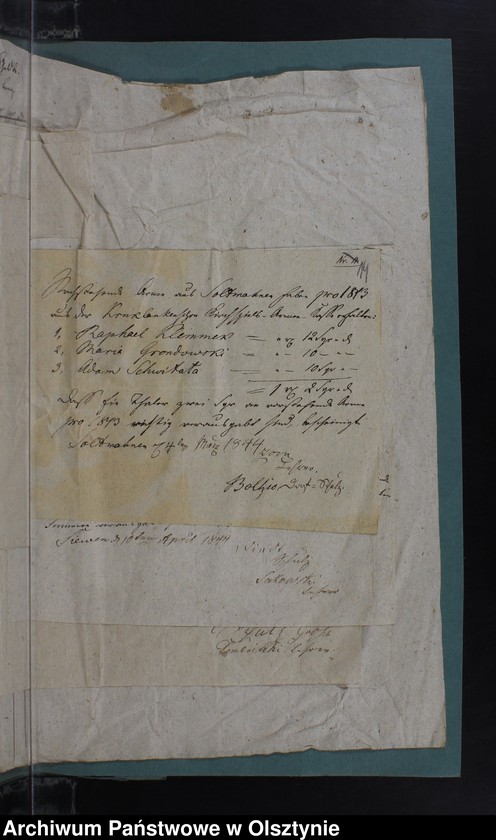 image.from.unit.number "Armen Kassen Rechnung des Kirchspiels Kruklanken"