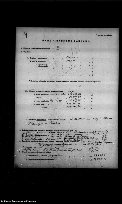 Obraz 13 z jednostki "Kwestionariusz tkalni Spółki z o.o. w Środzie"