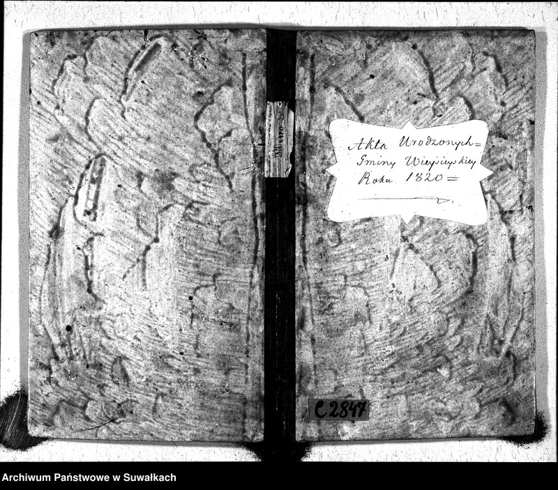 image.from.unit.number "Akta urodzonych gminy wieysieyskiey 1820 roku"