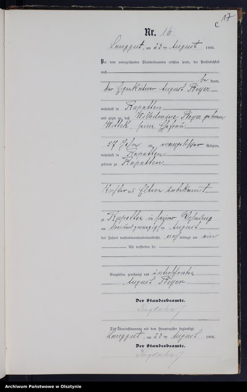 image.from.unit.number "Sterbe-Neben-Register Nr 1 - 22"