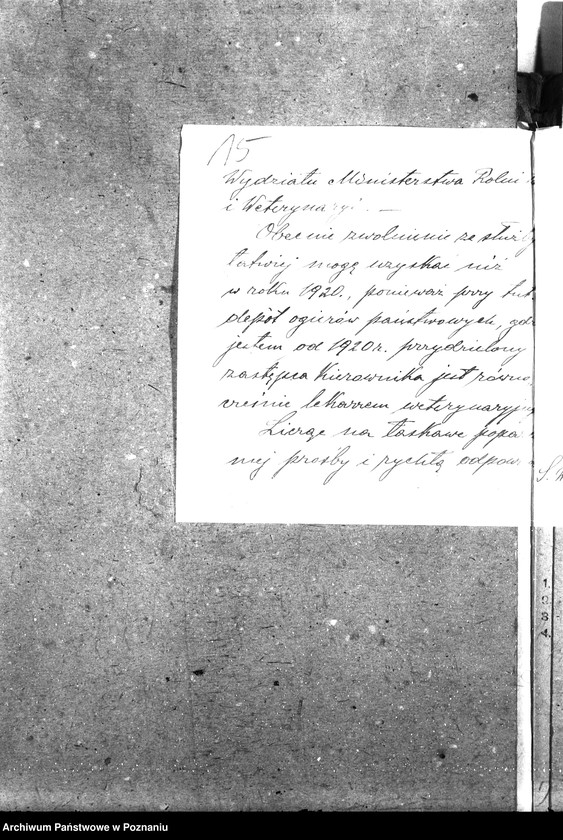 Obraz 20 z jednostki "Pow. lekarz Weterynaryjny Witkowo"