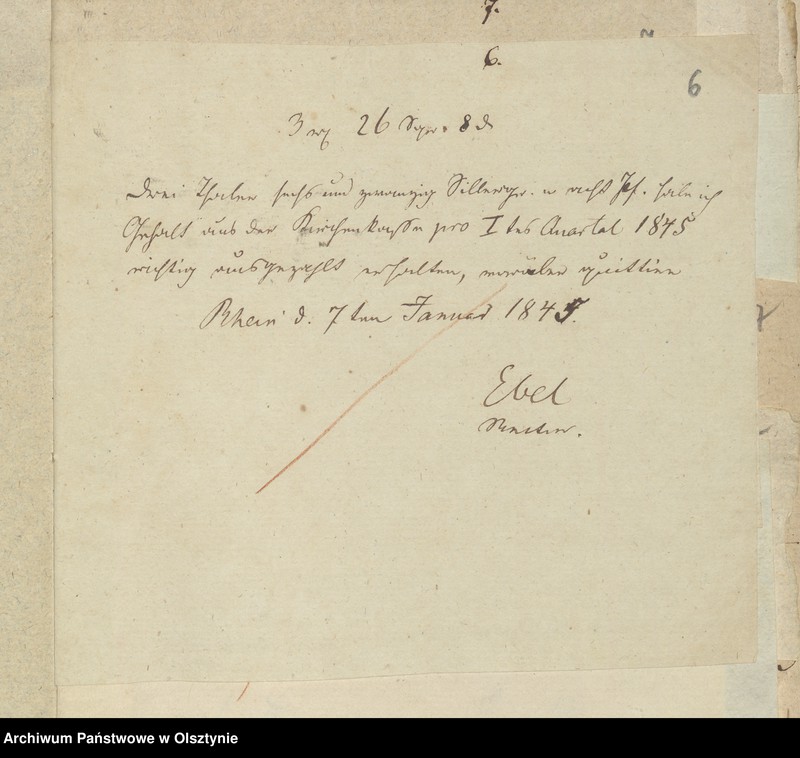 image.from.unit.number "Beläge zur Jahres Rechnung der Kirche zu Rhein für das Jahr 1845"