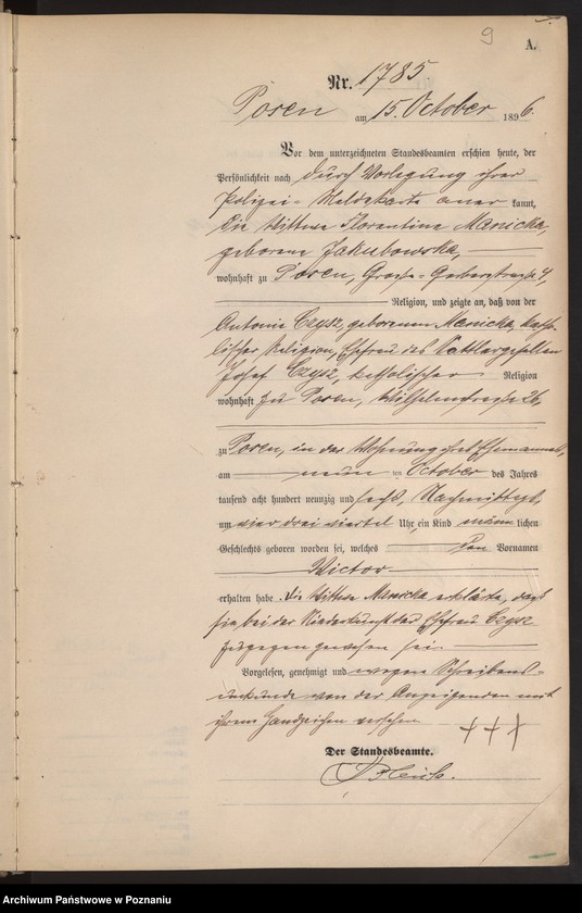 Obraz 12 z jednostki "Księga urodzeń t. IV"