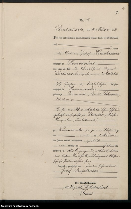 Obraz 13 z jednostki "Sterbe-Haupt-Register"