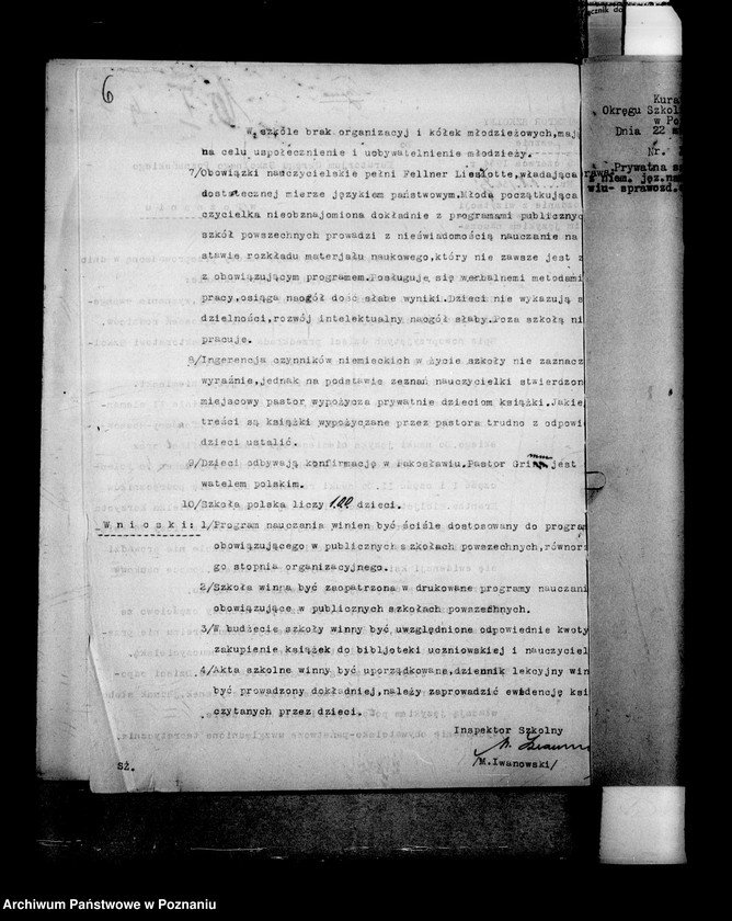 Obraz 9 z jednostki "Prywatna Szkoła Powszechna z niemieckim językiem nauczania w Pakosławiu powiat Rawicz"