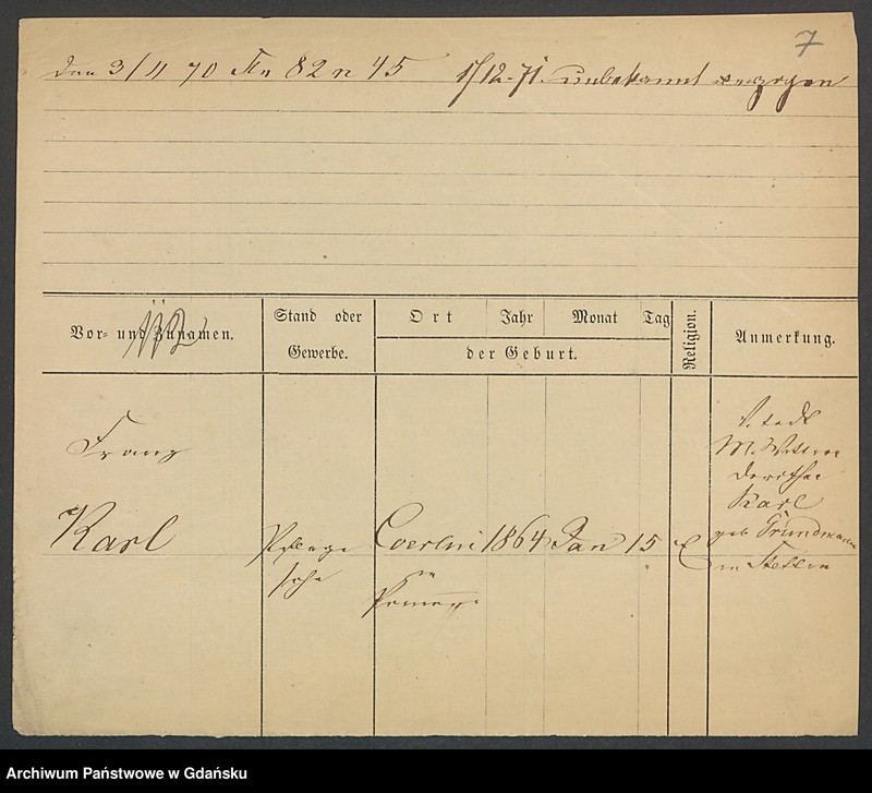 image.from.unit.number "Karty meldunkowe: Karl - Karsten"