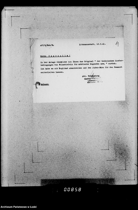 Obraz 15 z jednostki "339 Filztiefel A.[Zamówienia, korespondencja, kalkulacje]"