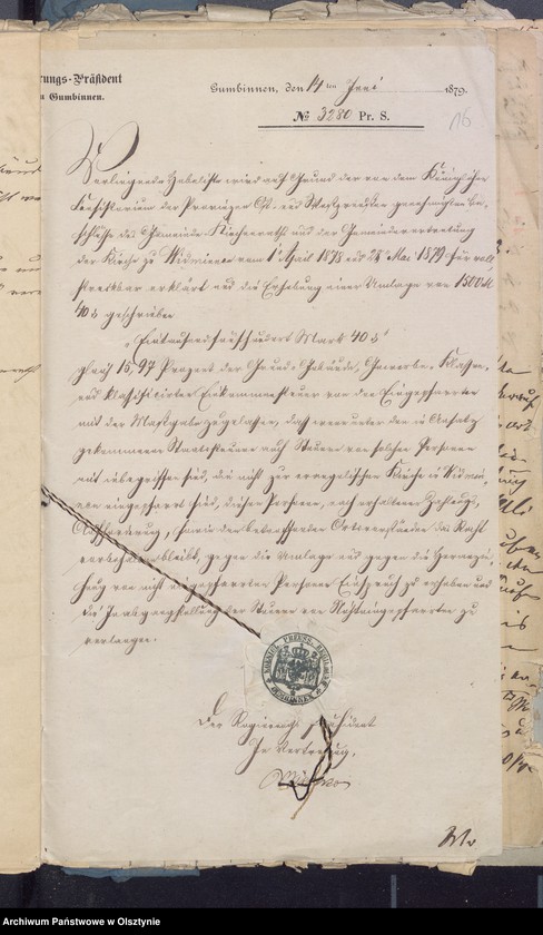 image.from.unit.number "Beläge zur Rechnung der Kirchenkassen zu Widminnen"