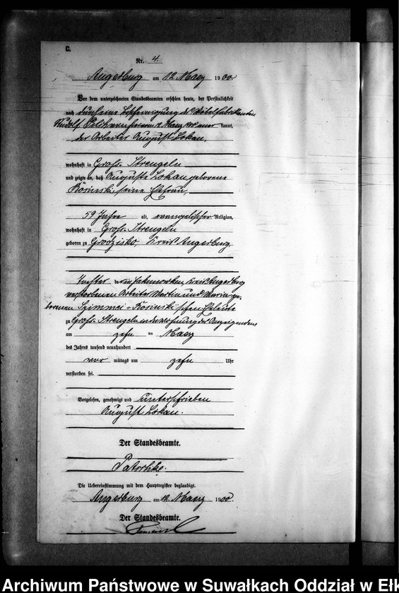 image.from.unit.number "Sterbe-Neben-Register des Preussischen Standes-Amtes Gr. Strengeln Kreis Angerburg"