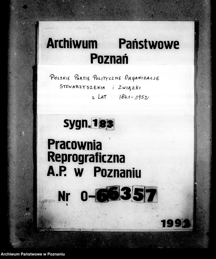 Obraz 1 z jednostki "Okólniki Centrali Poznań"