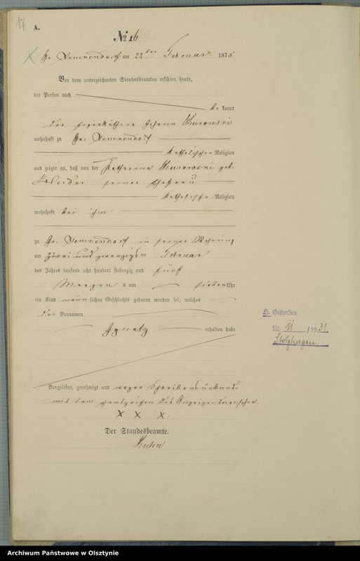 image.from.unit.number "Haupt-Geburts-Register Nr 1 - 119"