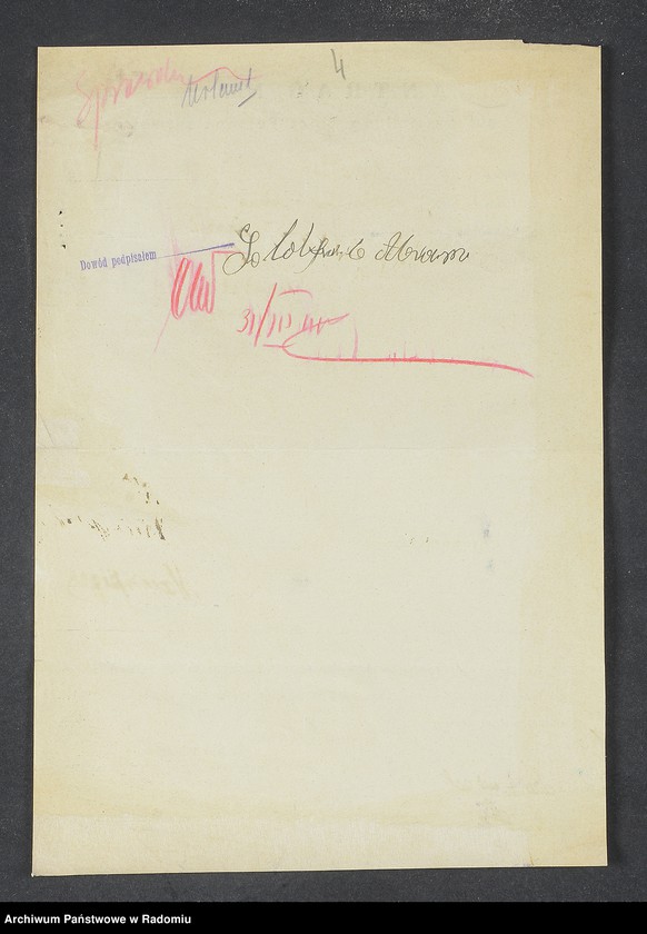 image.from.unit.number "[Wnioski o wydanie dowodów osobistych oraz nie odebrane dowody Goldberg, Goldfarb - Goldmann]"