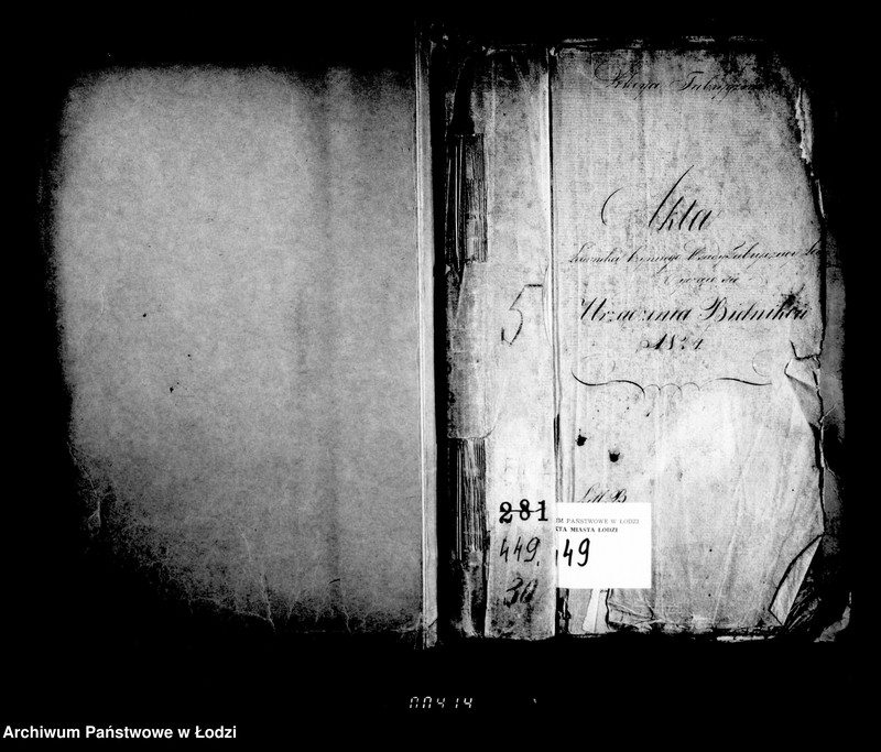 Obraz 5 z jednostki "Akta tyczące się urządzenia bielnika 1824"