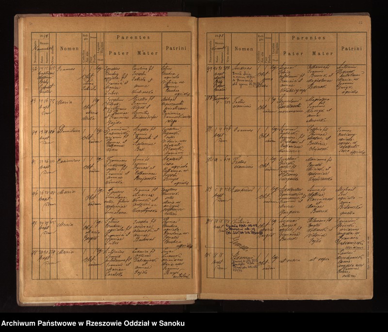 image.from.unit.number "Księga urodzeń, małżeństw i zgonów dla miejscowości Brzozów"