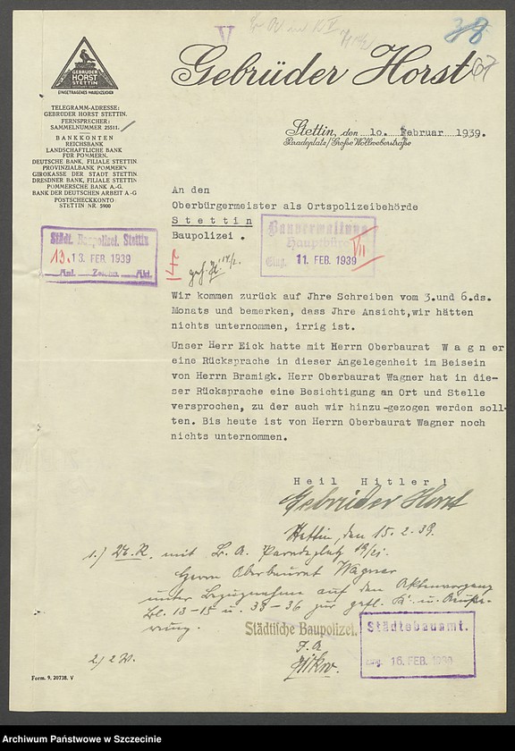 image.from.collection.number "Architektura Szczecina - akta nadzoru budowlanego111"