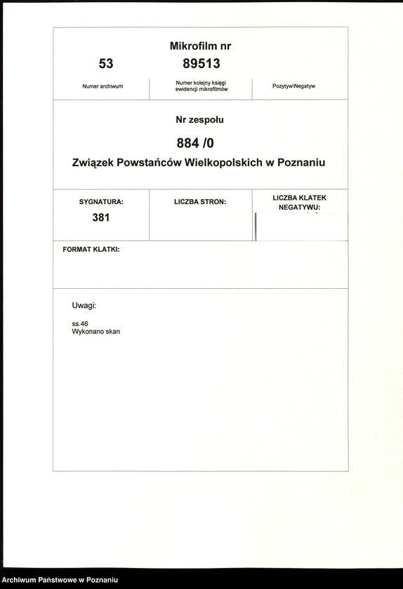 Obraz 2 z jednostki "Współdziałanie Zarządu Głównego Związku Powstańców Wielkopolskich z kołami: 1. Gdańsk. 2. Gdynia [1946-1948] 3. Gębice [1947] 4. Gniewkowo [1946] 5. Gniezno [1947] 6. Gorzów [1946-1947] 7. Grodzisk [1949] 8. Grudziądz [1947]"