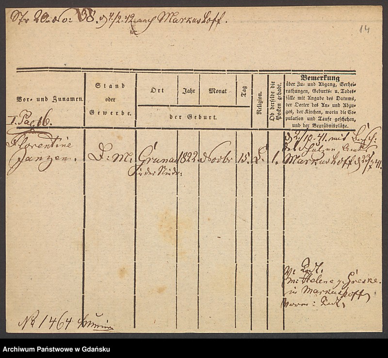 image.from.unit.number "Karty meldunkowe: Janzen E. - Janzon "