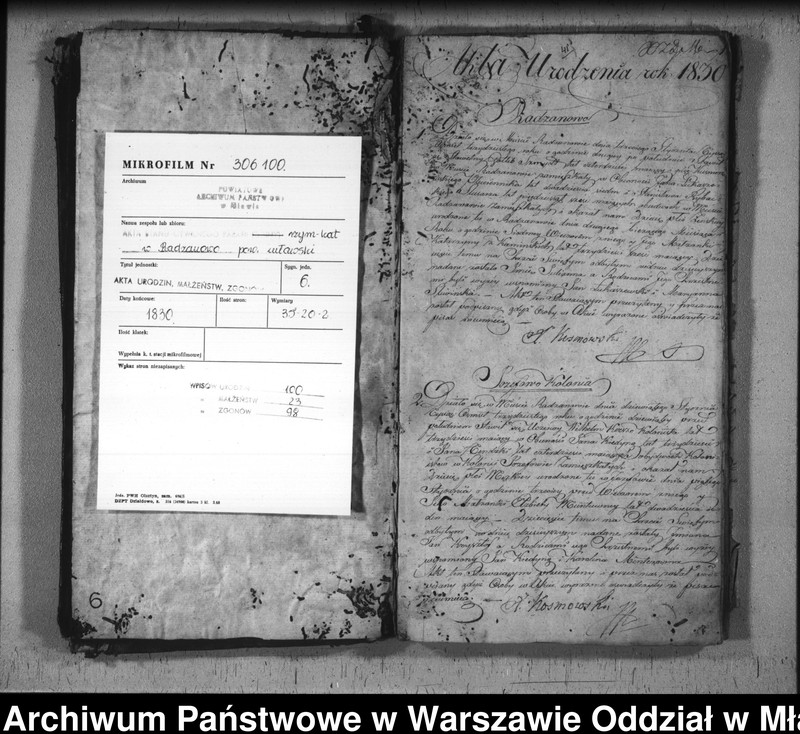 image.from.unit.number "Akta urodzeń, małżeństw i zgonów"