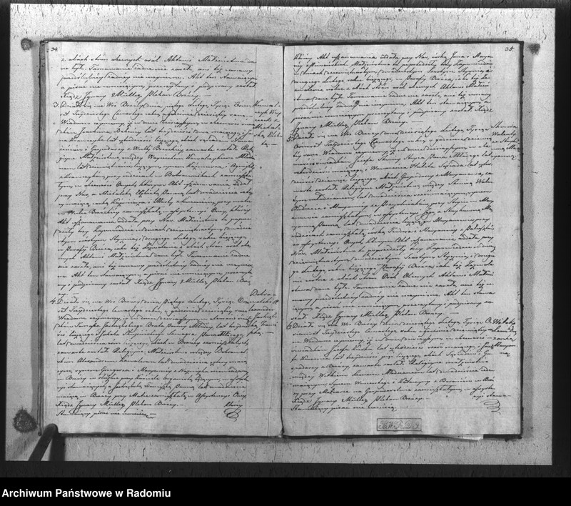 Obraz 19 z jednostki "Duplikat akt religijno-cywilnych urodzonych, zaślubionych i zmarłych gminy i parafii Brzóza na rok 1834"