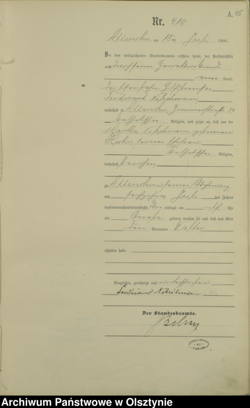 image.from.unit.number "Geburts-Haupt-Register Tom II, Nr 398-778"