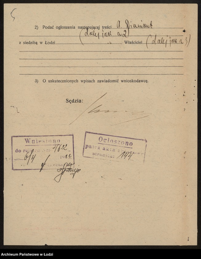 Obraz 7 z jednostki "Abram Dimant- prowadzenie sklepu rzeźniczego"