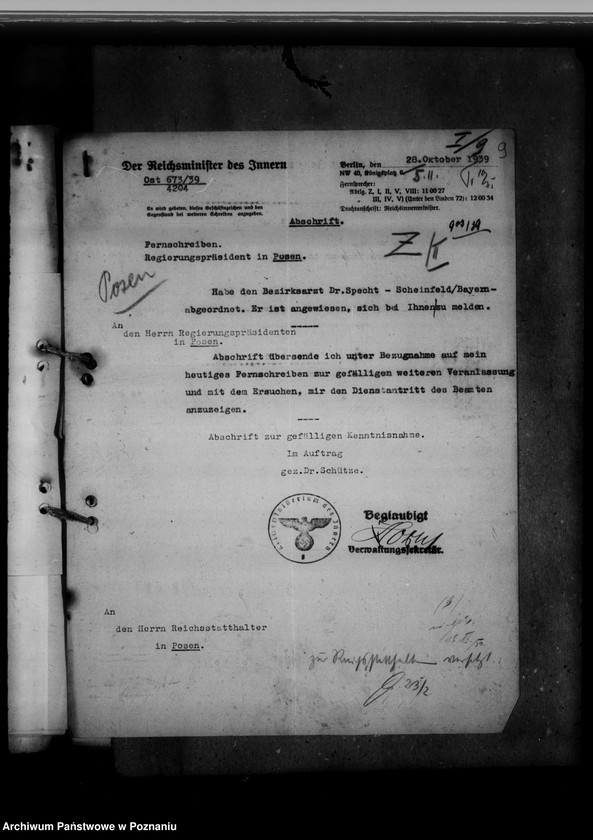 Obraz 13 z jednostki "Zuweisung von Beamten und deren Besoldung"