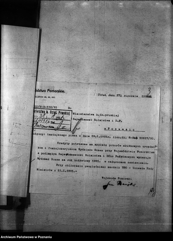Obraz 7 z jednostki "Budżet domeny woj.. poznańskiego i pomorskiego na rok 1921"