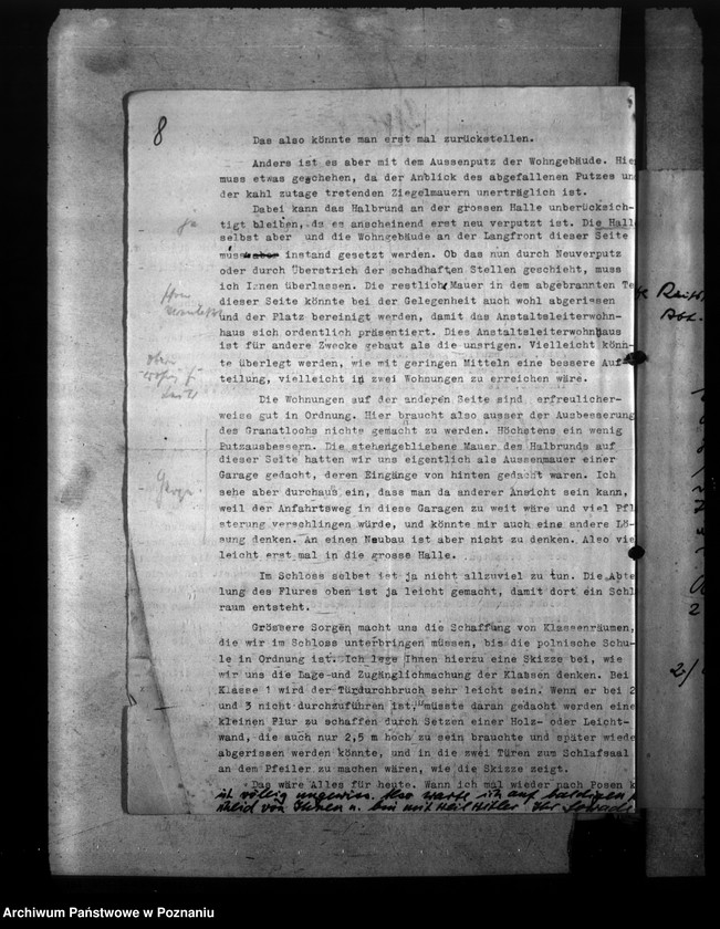 Obraz 12 z jednostki "Prace budowlane w zakładzie wychowawczym NSDAP w Rydzynie"