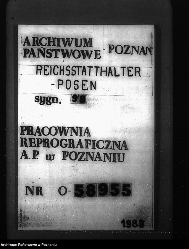 Obraz 1 z jednostki "Geschäftsverteilungsplan der Behörde des Reichsstatthalters in Danzig- Westpreussen"