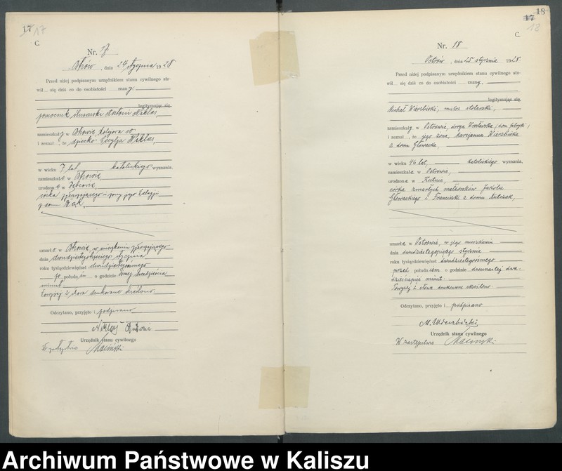 Obraz 13 z jednostki "[Księga zgonów]"