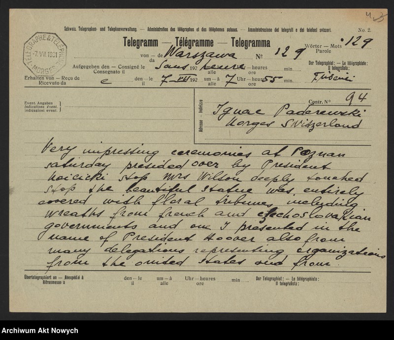 image.from.unit.number "Willys John N. (ambasador Stanów Zjednoczonych AP w Polsce); Załączniki: kopia telegramu J.N. Willys
