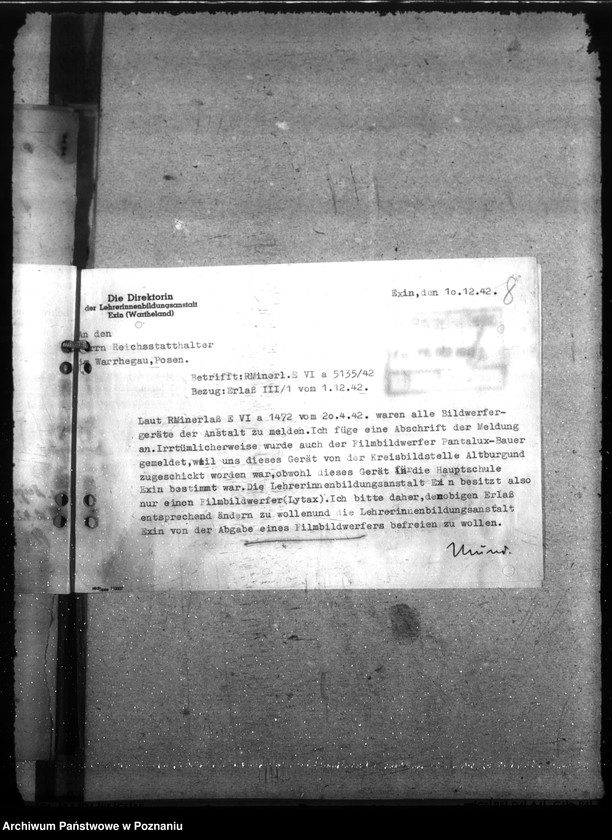 Obraz 12 z jednostki "Ausstattung mit Lehrmitteln der Lehrerbildungsanstalten"