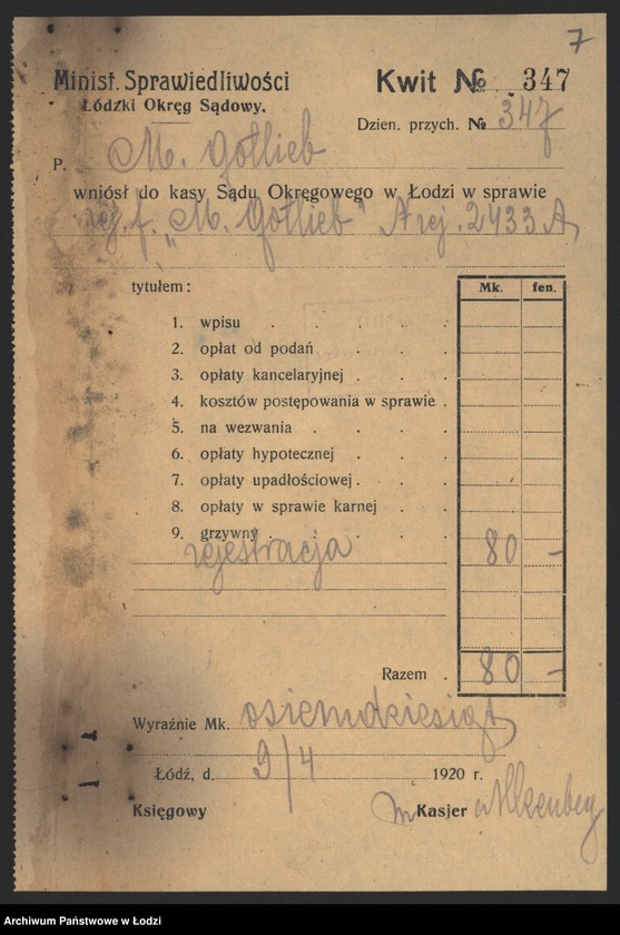 Obraz 9 z jednostki "Mojżesz Gotlib- sprzedaż szkła"